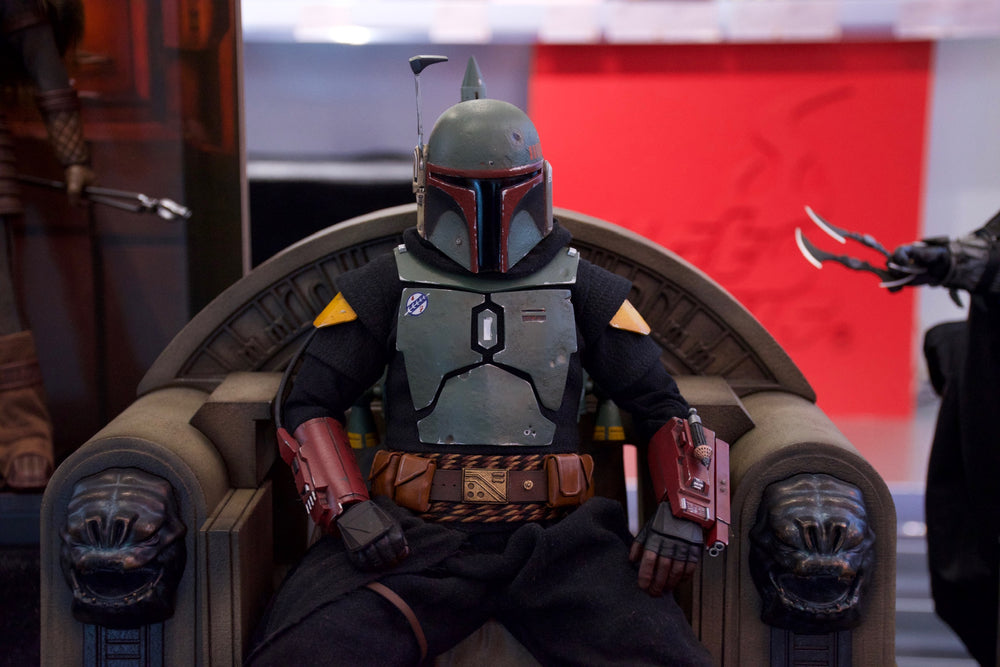 Boba Fett (Repaint Armour) and Throne (Star Wars: The Mandalorian) Sixth Scale Figure